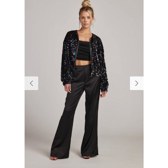 Ozzy Multi Sequin Zip Up Jacket - Picture 1 of 10